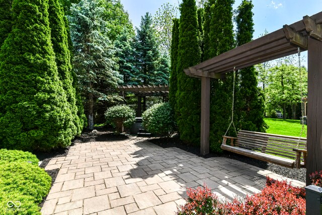 13909 Waterway Blvd, Fishers, IN 46040 - view of patio / terrace with a pergola