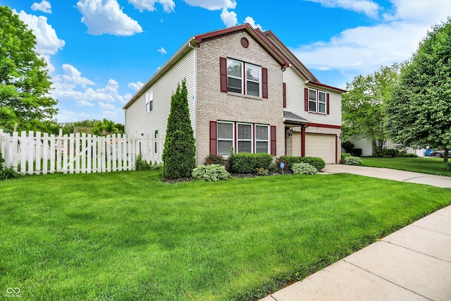 9001 Harrison Run Ct, Indianapolis, IN 46256 - traditional-style home featuring brick siding, driveway, and an attached garage