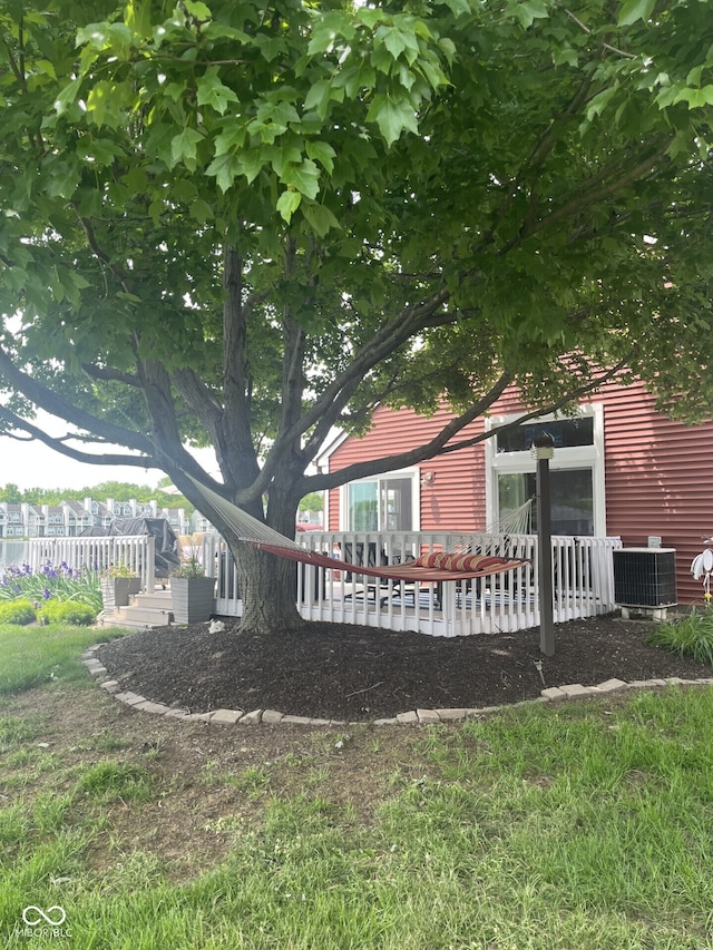 3403 Island Way, Indianapolis, IN 46214 - view of side of home featuring central AC and a patio area