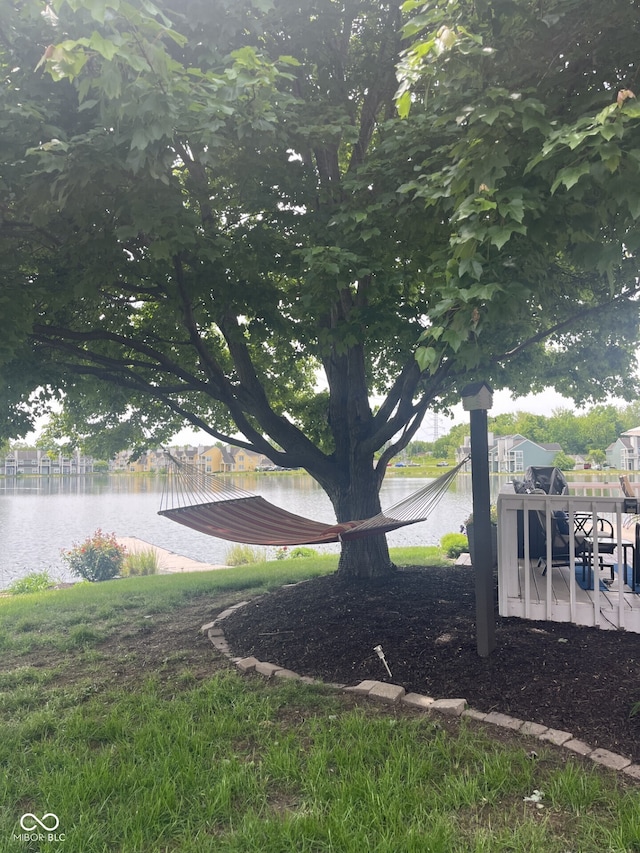 3403 Island Way, Indianapolis, IN 46214 - view of yard featuring a water view
