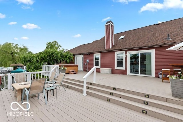 3403 Island Way, Indianapolis, IN 46214 - view of wooden deck