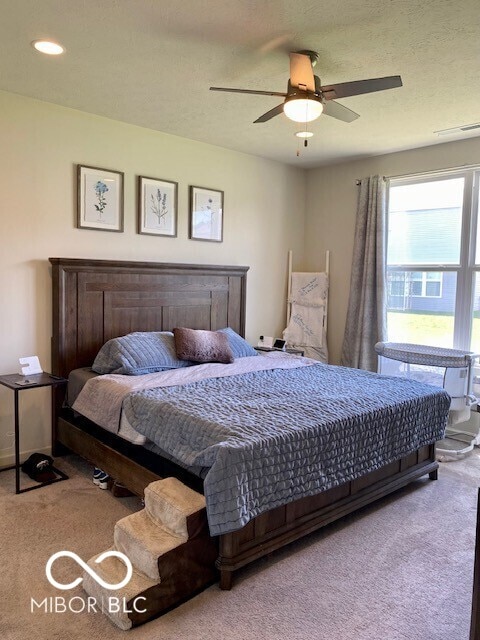 1349 Sunset Blvd, Avon, IN 46123 - carpeted bedroom featuring ceiling fan