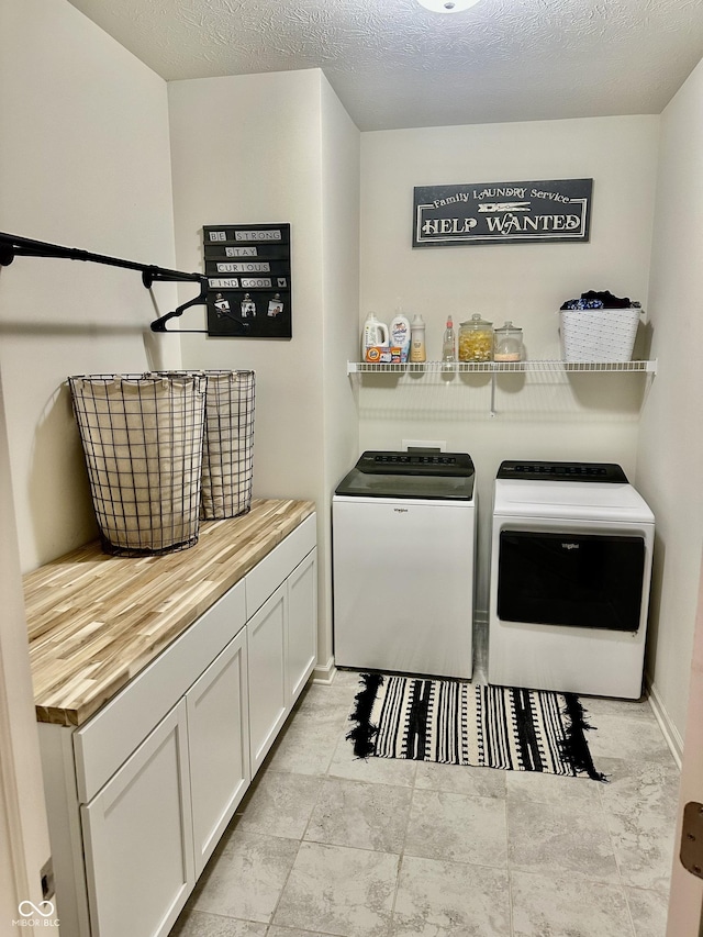 1349 Sunset Blvd, Avon, IN 46123 - washroom featuring washing machine and dryer and cabinet space