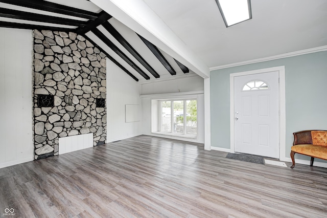7414 Mendenhall Rd, Camby, IN 46113 - foyer featuring wood finished floors