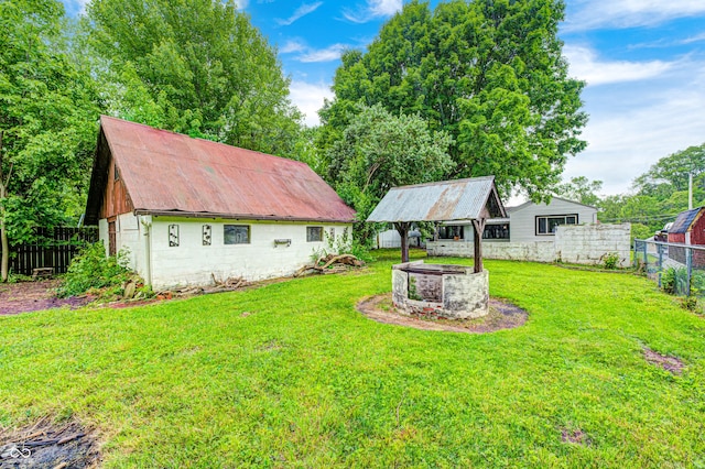 7414 Mendenhall Rd, Camby, IN 46113 - view of yard featuring an outbuilding