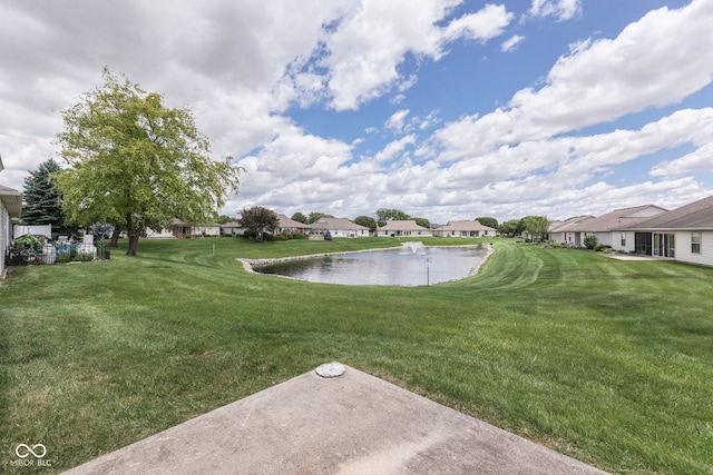 2025 Flamingo Way, Franklin, IN 46131 - view of grassy yard with a water view and a residential view