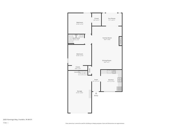 2025 Flamingo Way, Franklin, IN 46131 - floor plan / room layout