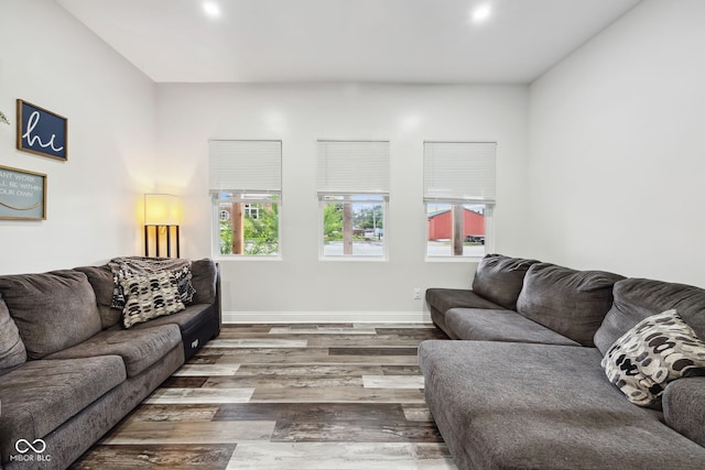 117 N Market St, Thorntown, IN 46071 - living area with wood finished floors and baseboards