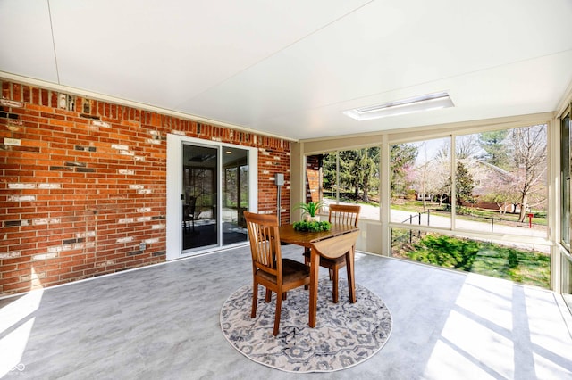 1920 E Wexley Rd, Bloomington, IN 47401 - sunroom with brick wall