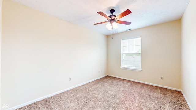 3916 Jekyll Ct, Indianapolis, IN 46237 - carpeted empty room with baseboards and a ceiling fan