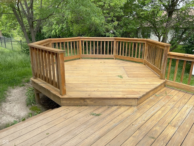 3916 Jekyll Ct, Indianapolis, IN 46237 - view of wooden deck