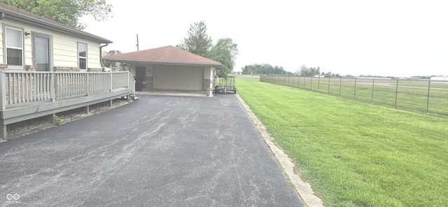 3107 N 100 W, Shelbyville, IN 46176 - view of yard featuring a detached garage and a rural view