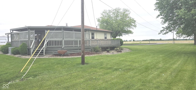 3107 N 100 W, Shelbyville, IN 46176 - back of property featuring a yard and a deck