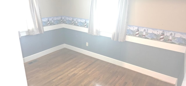 3107 N 100 W, Shelbyville, IN 46176 - spare room with wood finished floors and baseboards