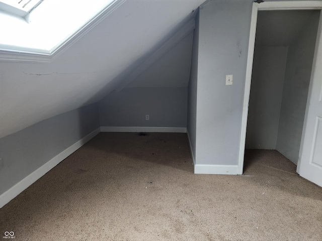 2707-2709 N College Ave, Indianapolis, IN 46205 - bonus room with carpet, lofted ceiling, and baseboards