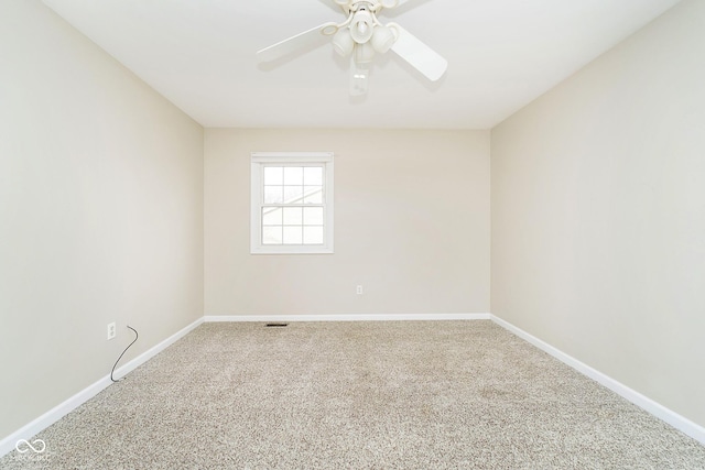 10245 Briar Creek Ln, Carmel, IN 46033 - unfurnished room with carpet, a ceiling fan, and baseboards