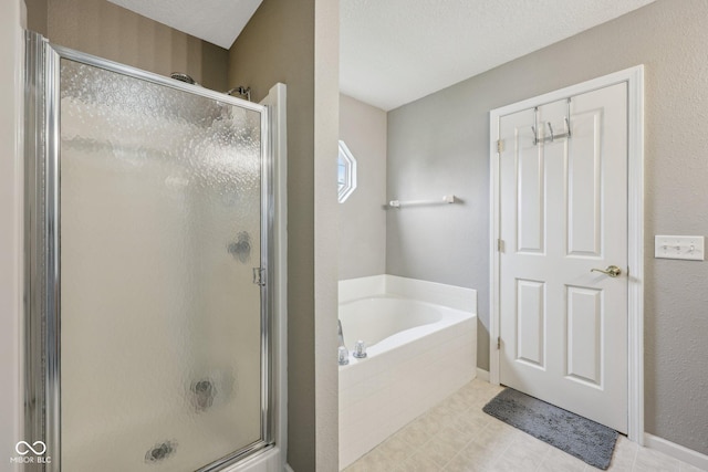 764 Port Dr, Avon, IN 46123 - bathroom featuring a stall shower and a garden tub