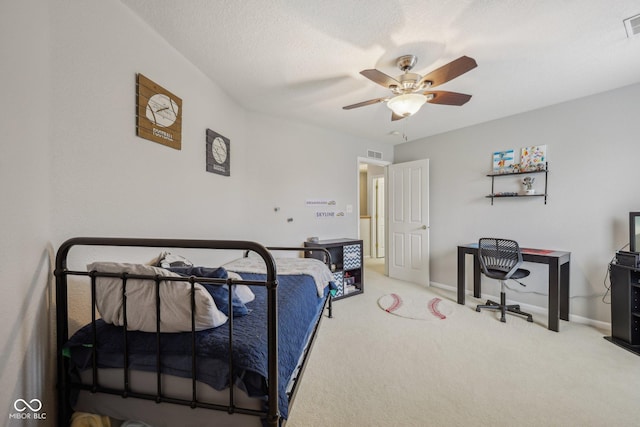 764 Port Dr, Avon, IN 46123 - bedroom featuring carpet floors, baseboards, and a ceiling fan