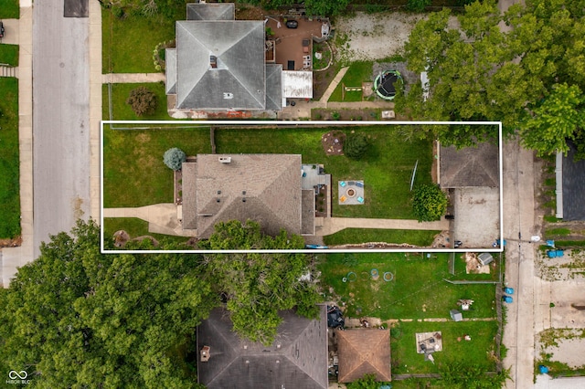 4040 Carrollton Ave, Indianapolis, IN 46205 - aerial overview of property's location featuring property parcel outlined
