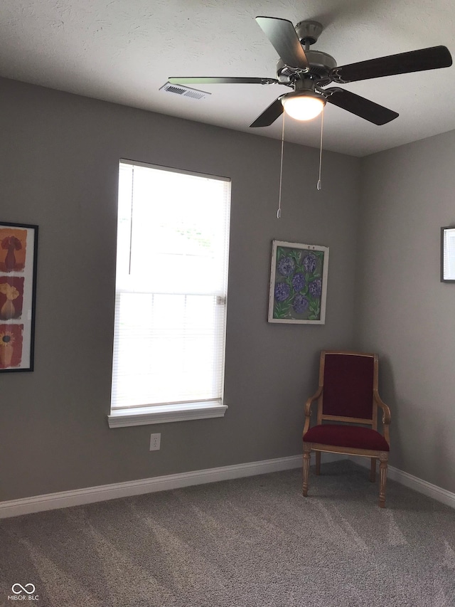 9106 Hedley Way E, Avon, IN 46123 - unfurnished room with carpet floors, baseboards, and ceiling fan