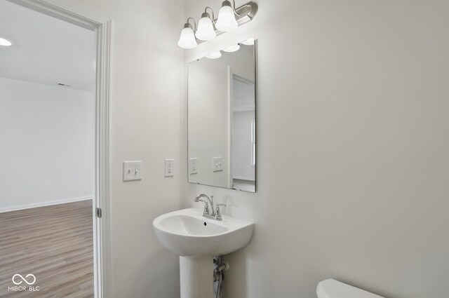 3947 Wren Dr, Brownsburg, IN 46112 - bathroom featuring toilet and wood finished floors