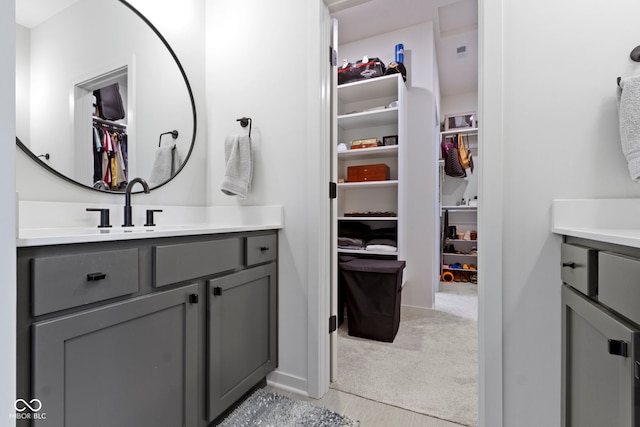 17359 Wilkes Way, Westfield, IN 46074 - full bathroom featuring vanity and a walk in closet