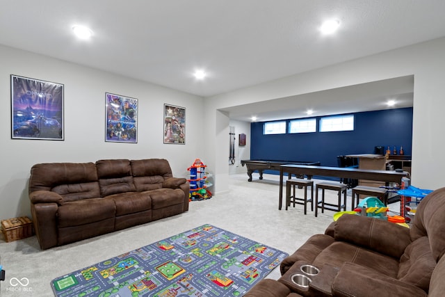 17359 Wilkes Way, Westfield, IN 46074 - living area with carpet floors and recessed lighting