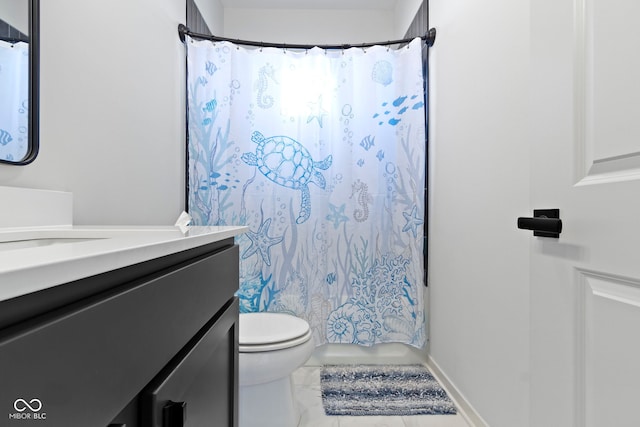 17359 Wilkes Way, Westfield, IN 46074 - full bathroom with vanity, toilet, and shower / tub combo