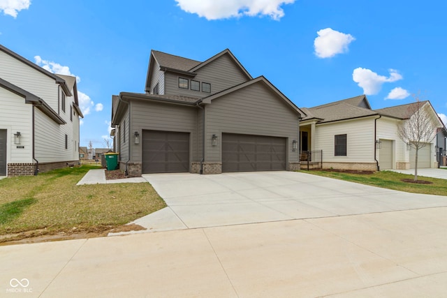 17359 Wilkes Way, Westfield, IN 46074 - view of front facade featuring a garage, driveway, and a front yard