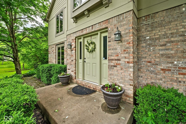 5412 Green Hills Dr, Brownsburg, IN 46112 - property entrance with brick siding