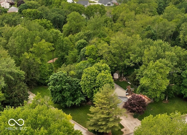 5412 Green Hills Dr, Brownsburg, IN 46112 - drone / aerial view of a heavily wooded area