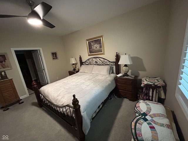 308 Bay Ridge Dr, Pendleton, IN 46064 - bedroom with carpet floors and ceiling fan