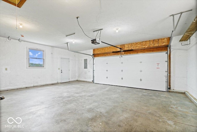 9605 W 100 S, Jamestown, IN 46147 - garage featuring electric panel and a garage door opener