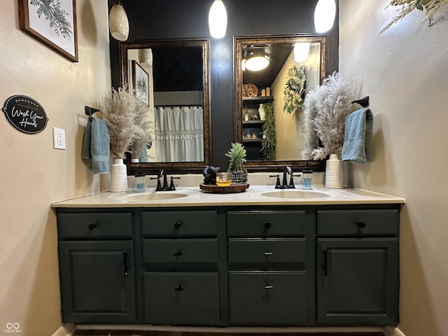 2028 Fairway Dr, Greencastle, IN 46135 - full bath featuring double vanity and baseboards