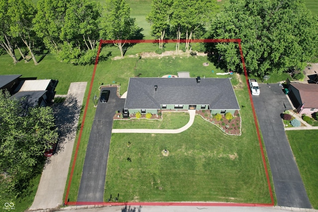 2028 Fairway Dr, Greencastle, IN 46135 - aerial view of property's location featuring property parcel outlined