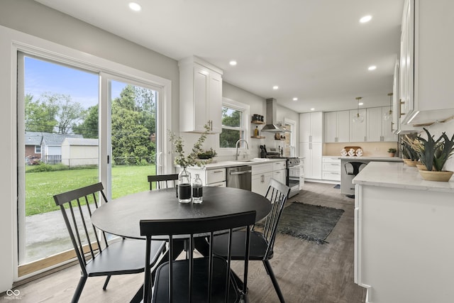 3526 Westfield Dr, Anderson, IN 46011 - dining room featuring recessed lighting and wood finished floors