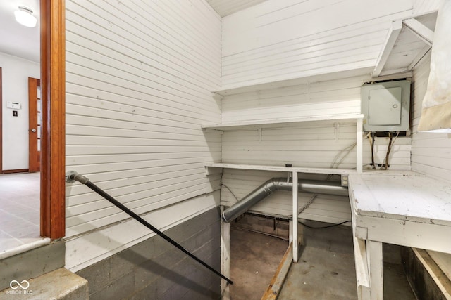 6012 S 625 W, Pendleton, IN 46064 - miscellaneous room featuring electric panel and unfinished concrete flooring