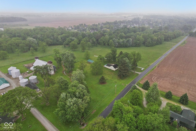 6012 S 625 W, Pendleton, IN 46064 - aerial view of property and surrounding area featuring rural landscape