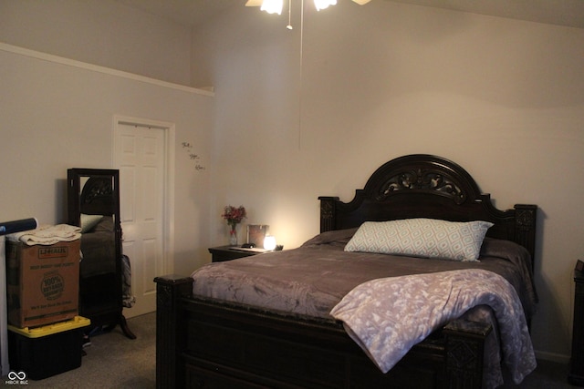 5101 W Bay Rd, Plainfield, IN 46168 - bedroom featuring carpet flooring and ceiling fan