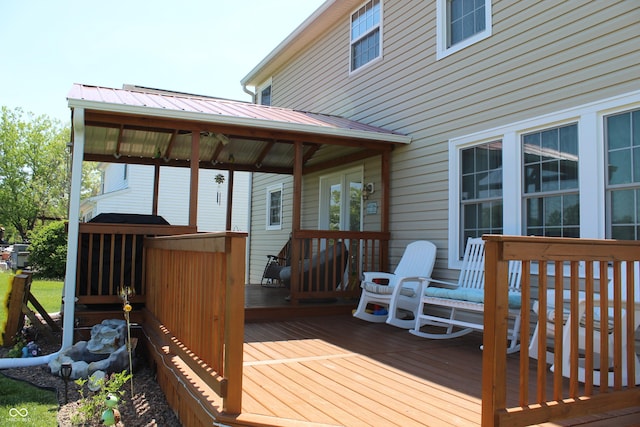 5101 W Bay Rd, Plainfield, IN 46168 - view of deck