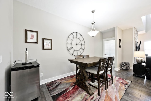 217 N Liberty Blvd, Mooresville, IN 46158 - dining area with hardwood / wood-style flooring and baseboards