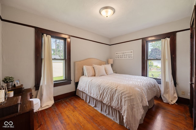 536 S 27th St, Lafayette, IN 47904 - bedroom with wood-type flooring and baseboards