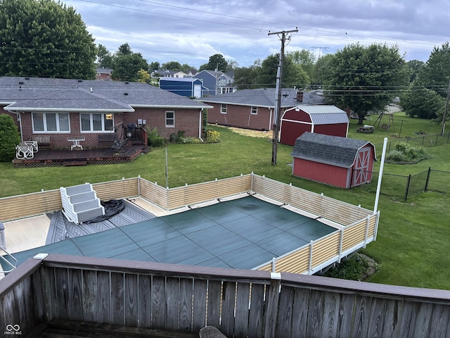 505 N Edward Dr, Greensburg, IN 47240 - view of swimming pool with a deck