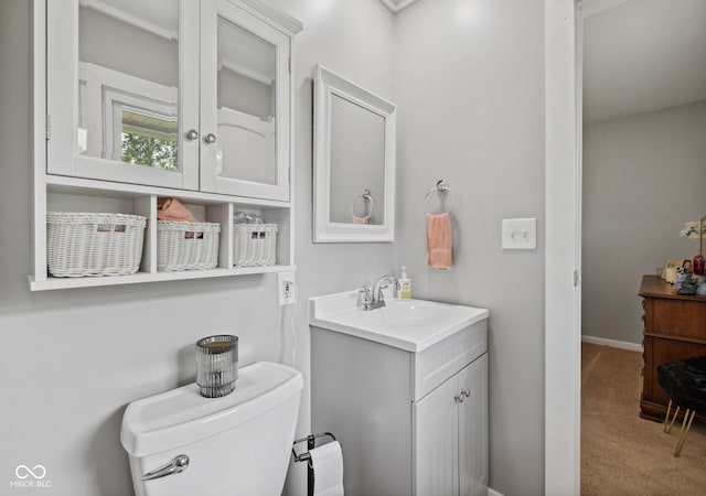 7441 State Road 60 W, Mitchell, IN 47446 - bathroom with vanity, toilet, and baseboards