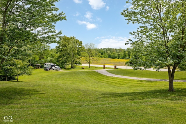 7441 State Road 60 W, Mitchell, IN 47446 - view of property's community featuring a lawn and view of wooded area