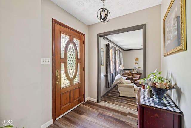 7441 State Road 60 W, Mitchell, IN 47446 - foyer with baseboards and dark wood finished floors