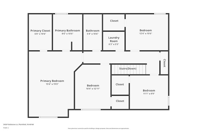 3638 Fieldstone Ln, Plainfield, IN 46168 - room layout