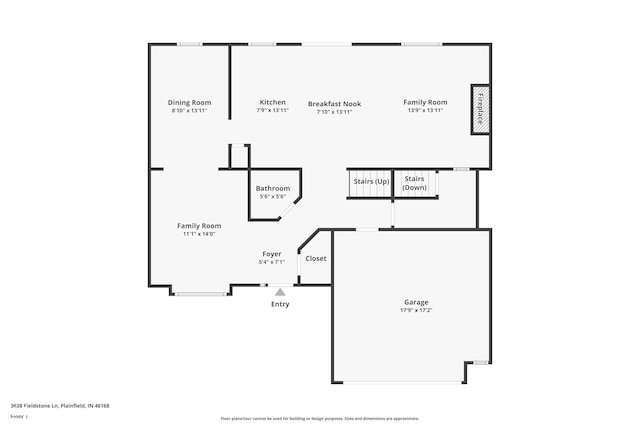3638 Fieldstone Ln, Plainfield, IN 46168 - room layout