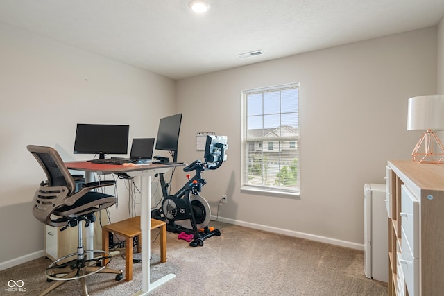 918 Cass Dr, Franklin, IN 46131 - office featuring carpet and baseboards