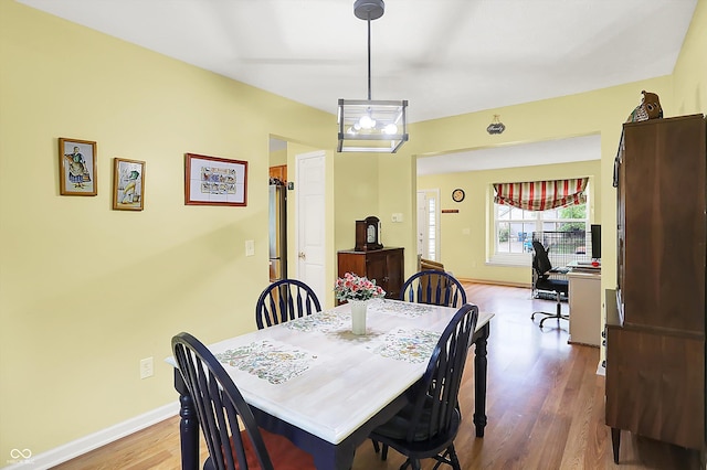 2623 Senators Way, Indianapolis, IN 46217 - dining room featuring wood finished floors, baseboards, and an office area